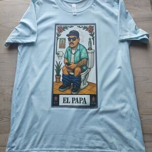 Graphic Light Blue T-Shirt